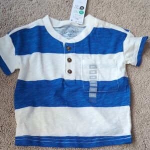 Carter's Nautical Blue and White Striped Tee